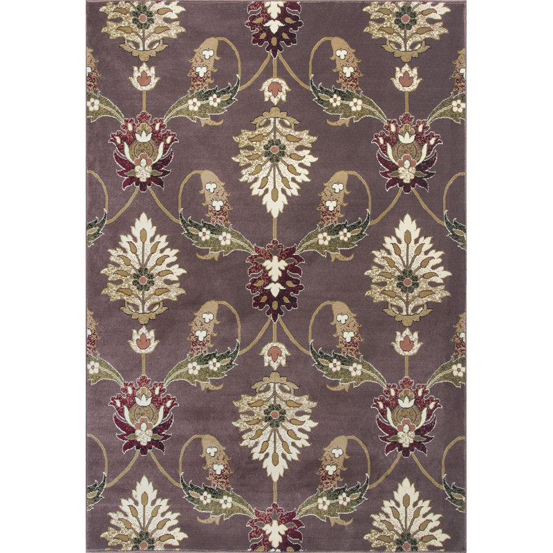 Charlton Home Greenfield Plum Area Rug & Reviews Wayfair